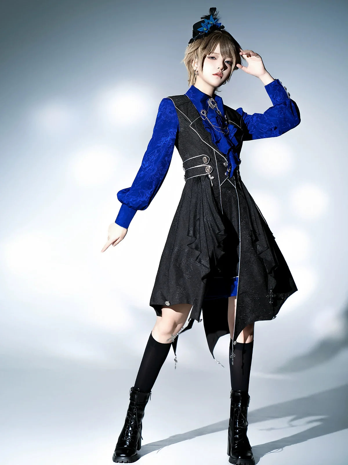 Your Princess - Knight's Code - Jacquard Ouji Fashion Vest Set, Detachable Jabot