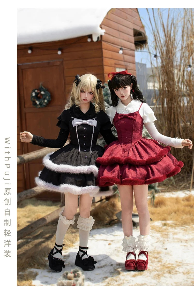 With PUJI - Sweet Lolita Innerwear Autumn and - Winter Lolita Sweater Other Surprise