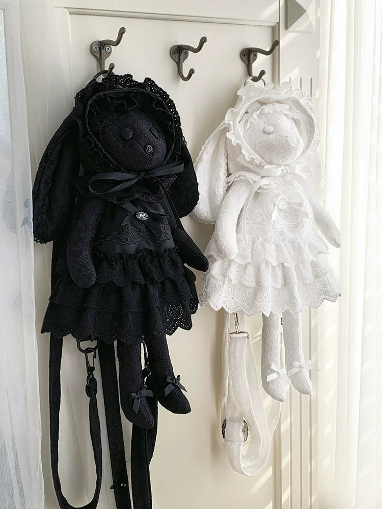 With PUJI - Puppet Box - Kawaii Lolita Bag Lamb Kitten Detachable Bag Dress Hat