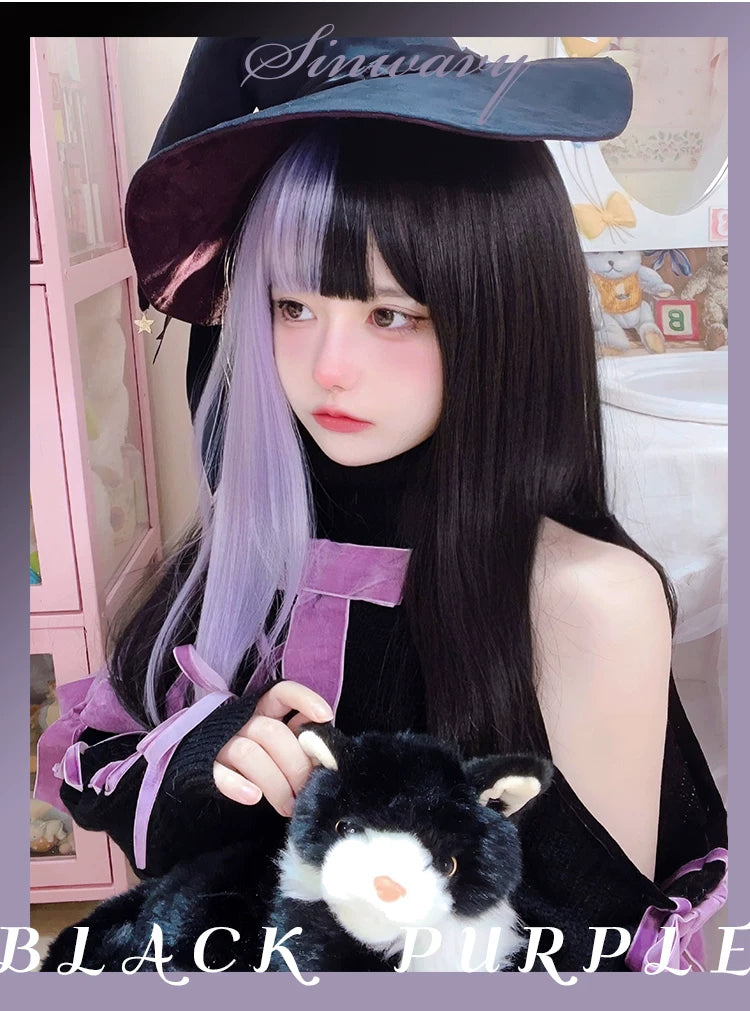 Black-purple layered Lolita wig - view 5