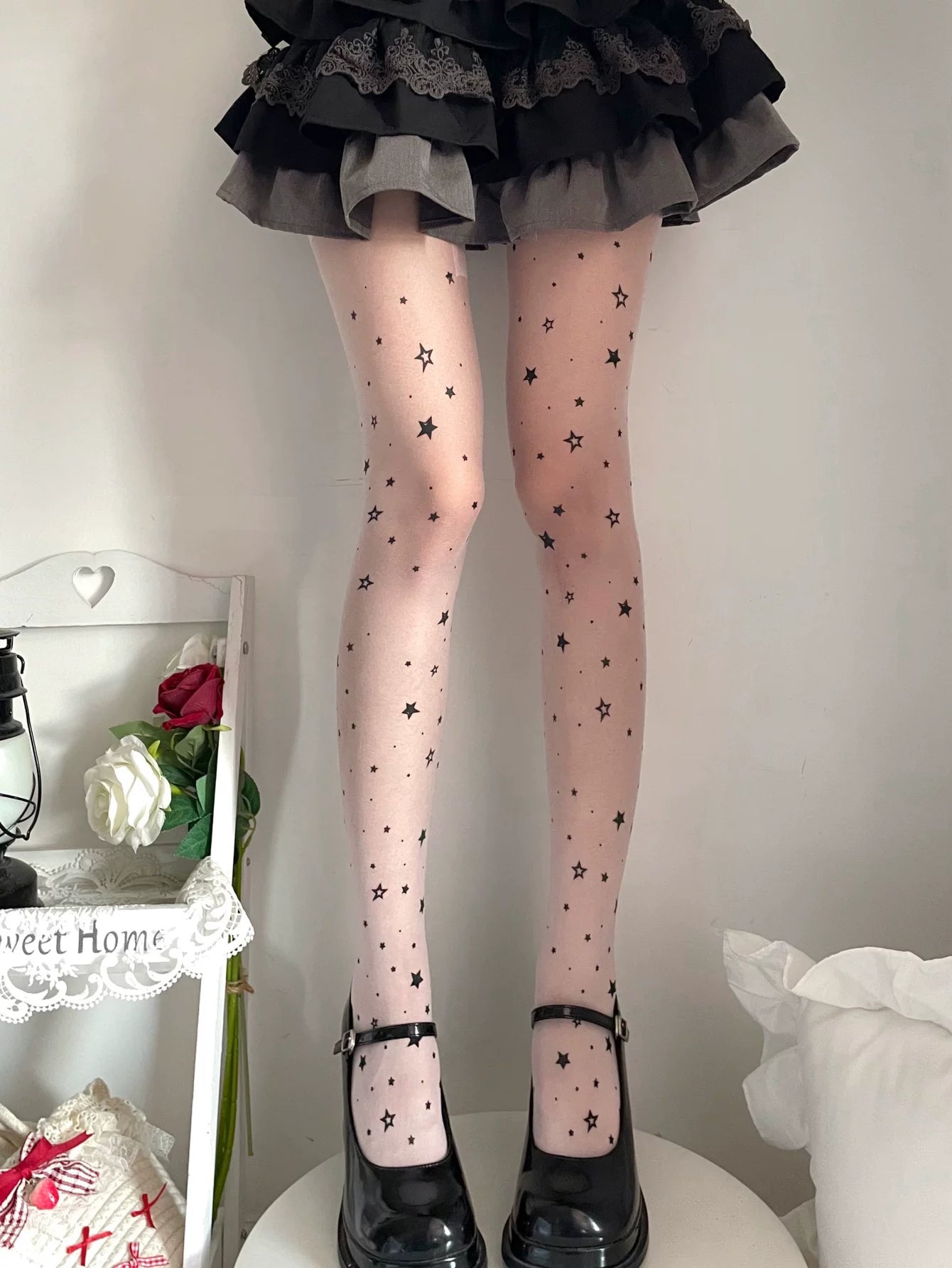 Fantasy Doll - Music Note - Printed Tights with Music-Note Options