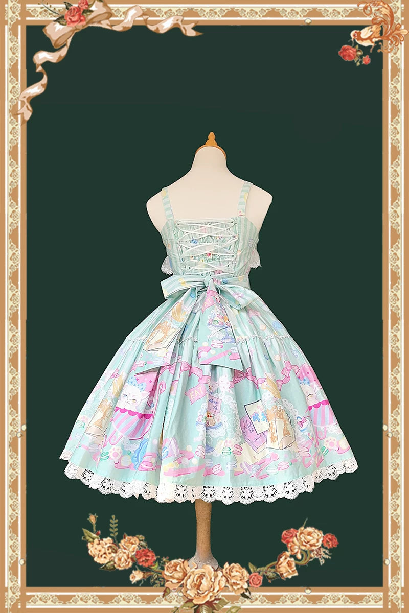 Infanta - Macaron Dolly House - Two-Tier Cotton JSK