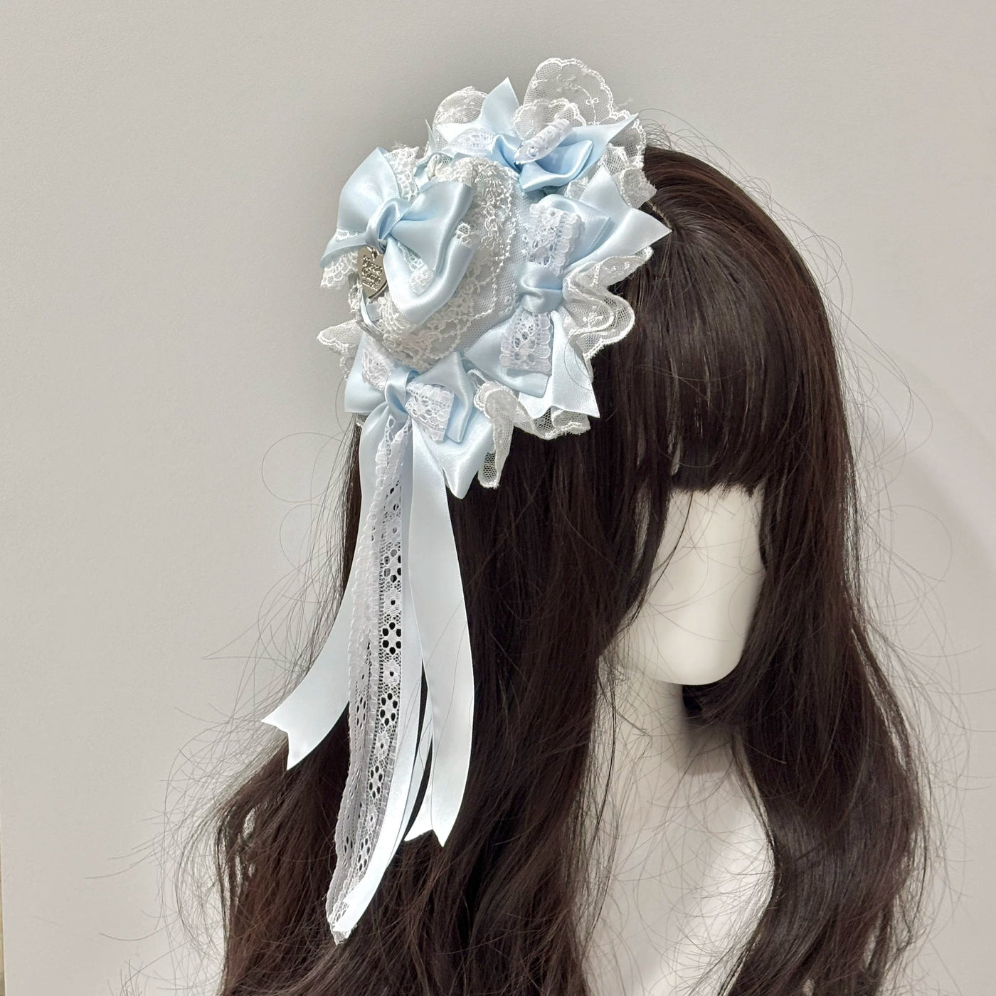 Cat Tart - Pastel Mini Top Hat - Mini Top Hat with Layered Bows