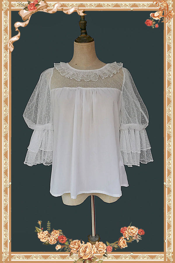 Infanta - Doll Lolita Puff Sleeve Blouse - Innerwear