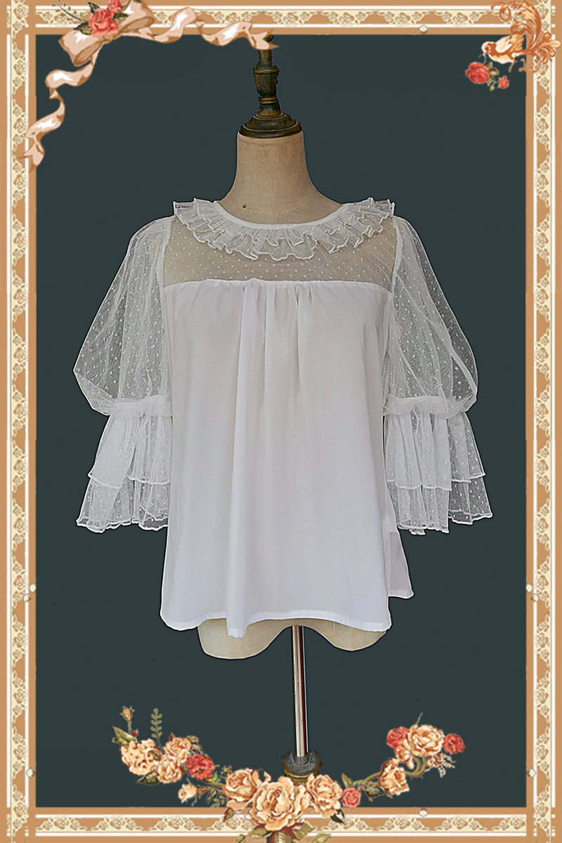 Infanta - Doll Lolita Puff Sleeve Blouse - Innerwear