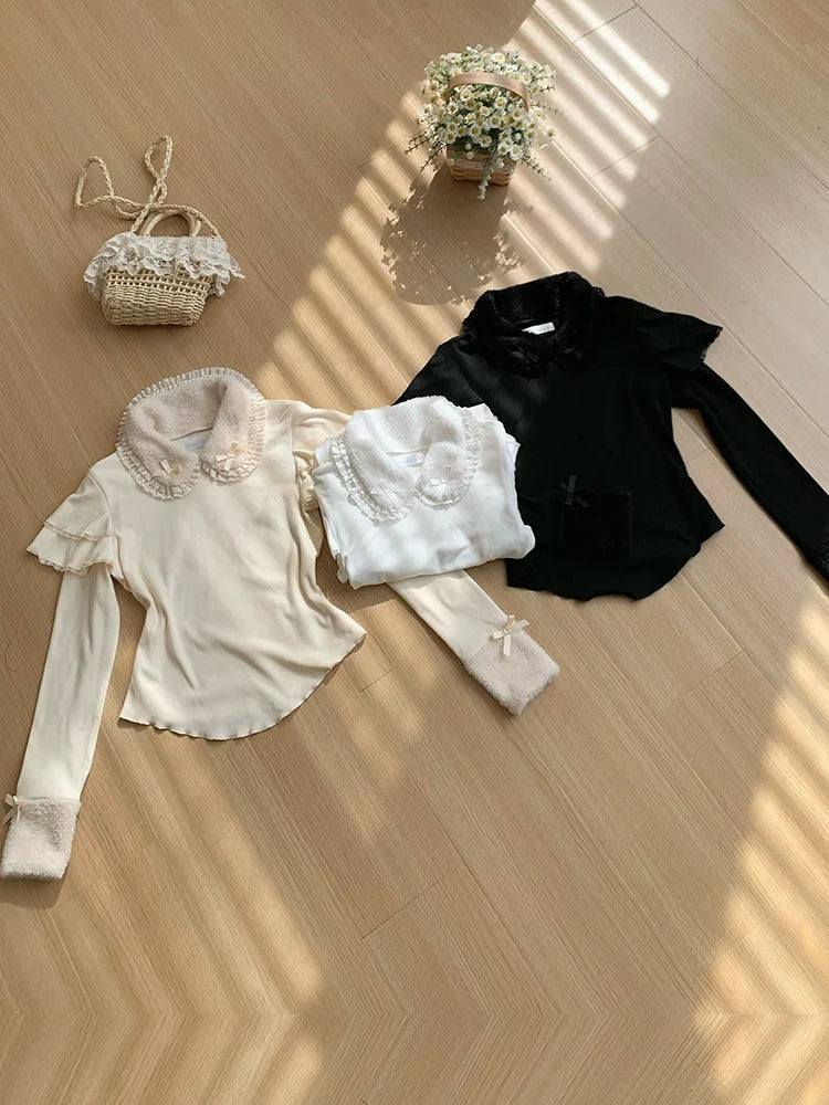 With PUJI - Sweet Lolita Innerwear Autumn and - Winter Lolita Sweater Other Surprise