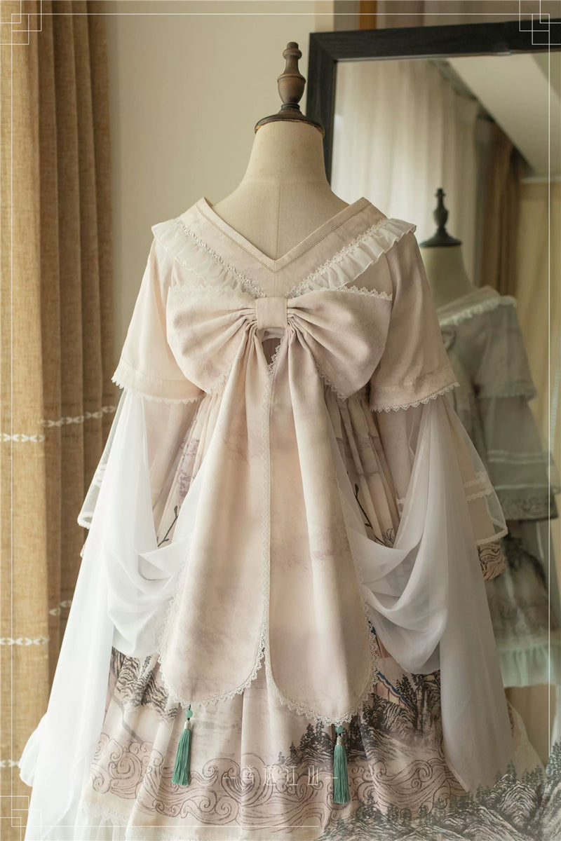 Forest Wardrobe - Kites over Distant Mountains - Type I Landscape Lolita Dress - 7