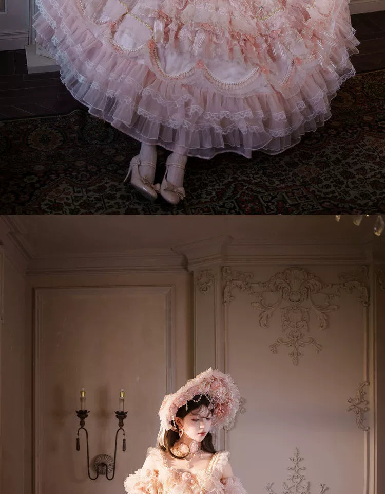 Cat Fairy - Princess on the Run - Misty Pink Lolita JSK
