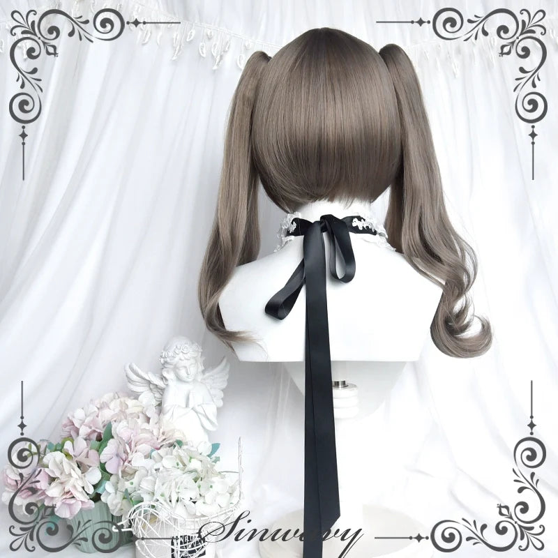 Sinwavy - Light Gothic Lolita Wig - Green-Toned Ash Grey Wig