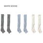 (3-pair set) Gray + Blue + White / One Size