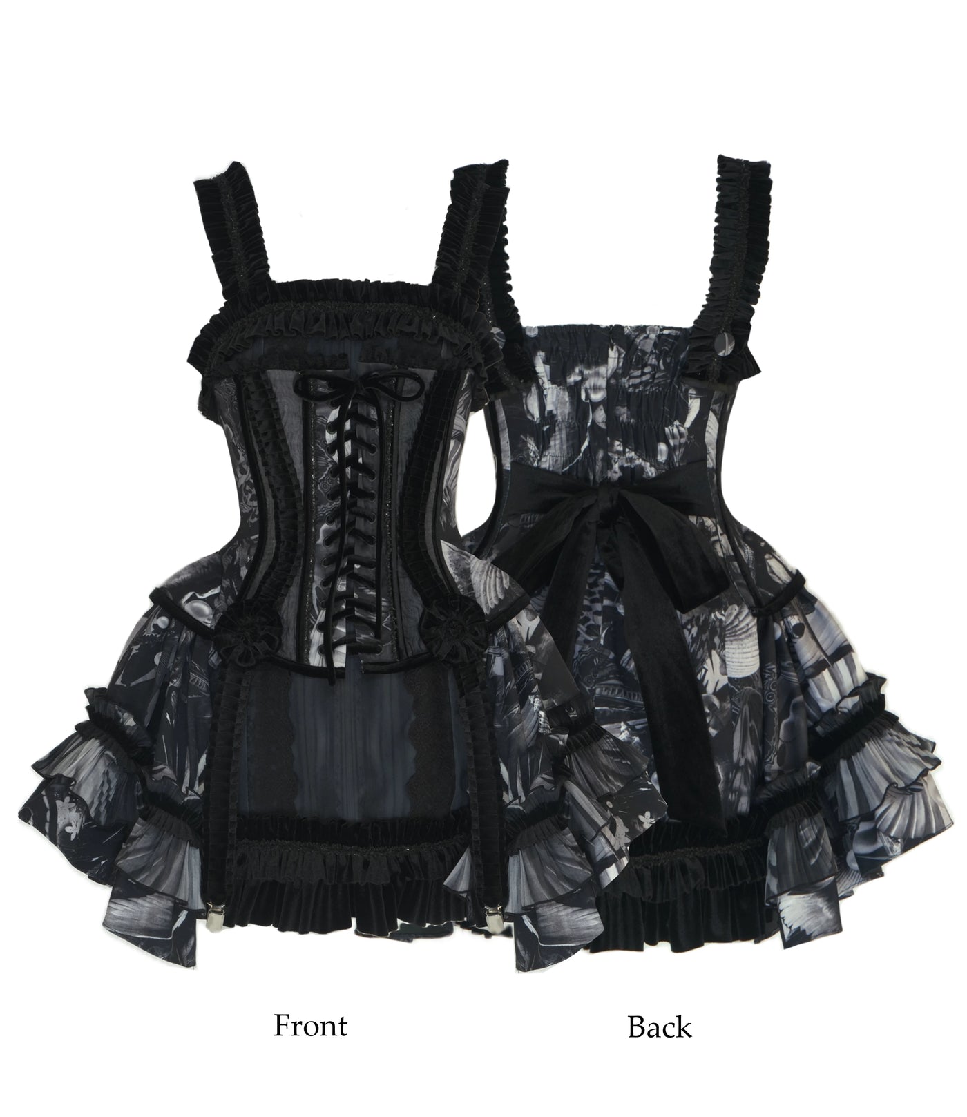 Nololita - Dream in Dream - Long or Short JSK with Layered Ruffle Skirt