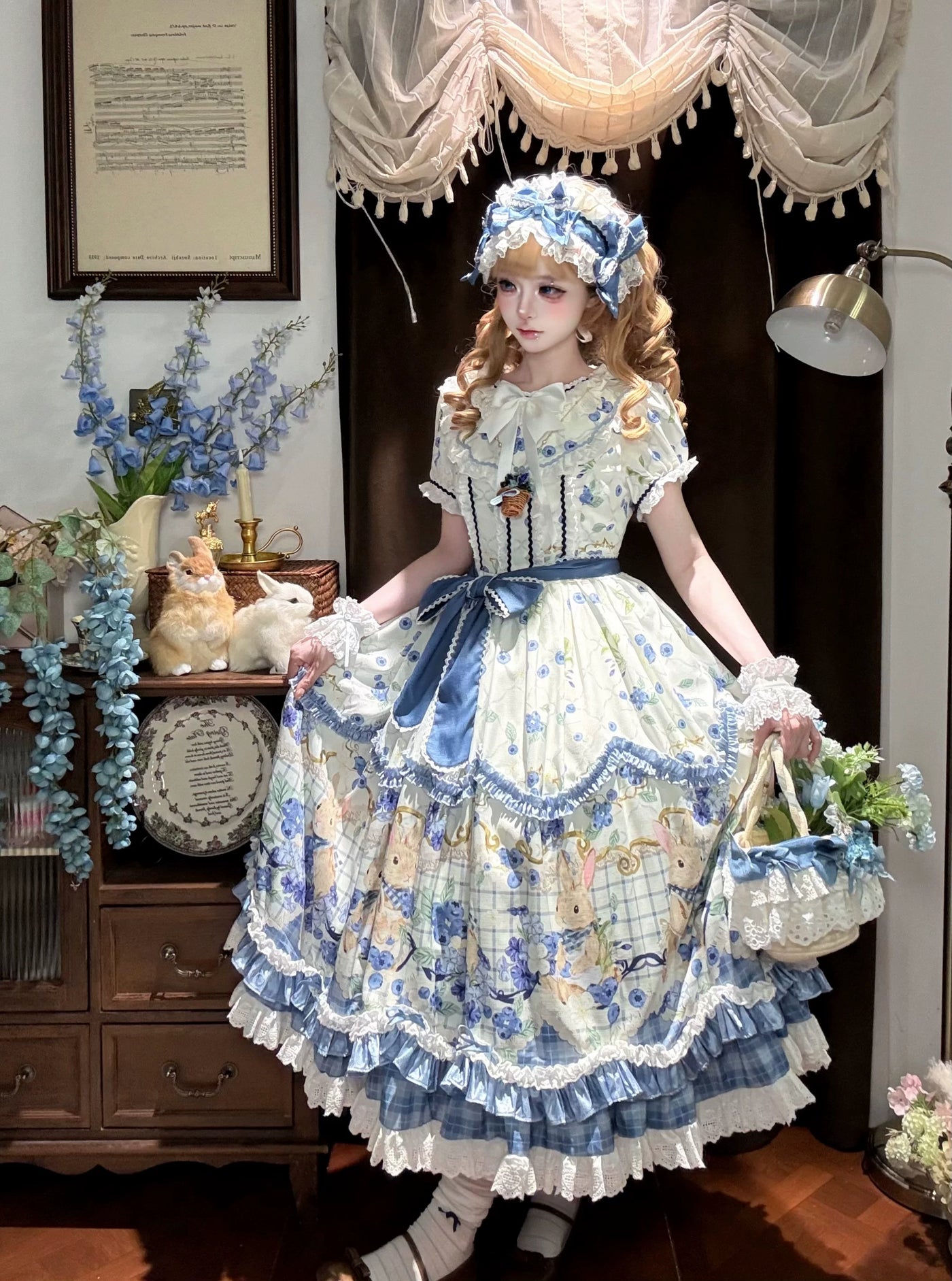 Doll Poetry - Blueberry Letter - Pastoral Sweet Lolita tea-length