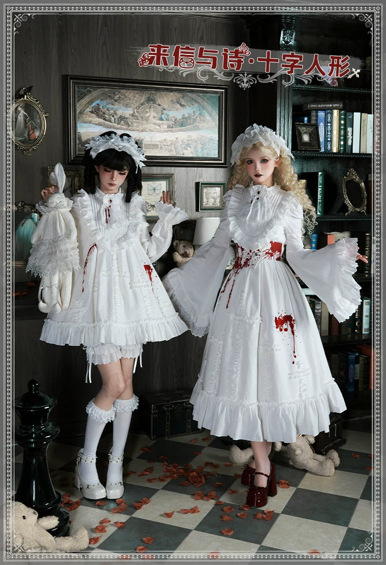 With PUJI - Cruciform - Gothic Lolita OP Dress detail view 6