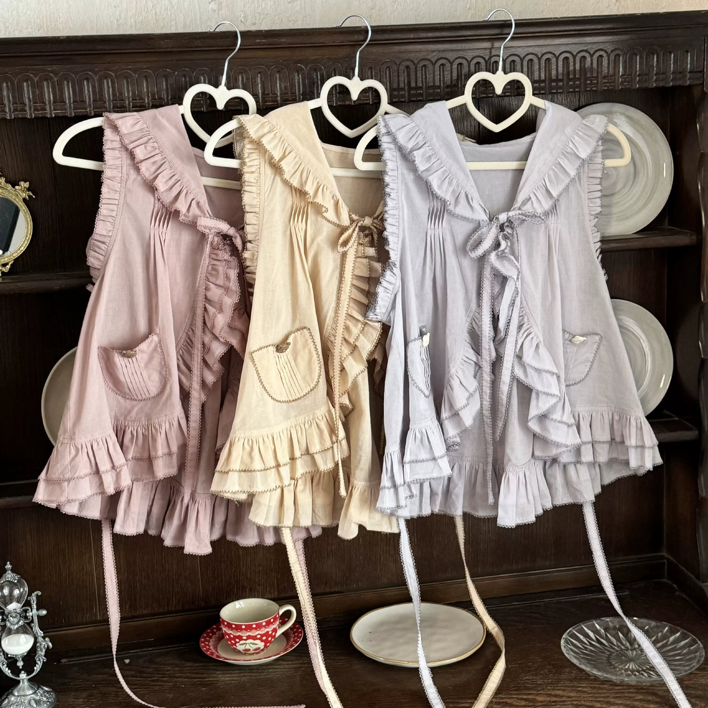 WF - Toy Box - Printed Doll-Style JSK with Pinafore and Apron Options