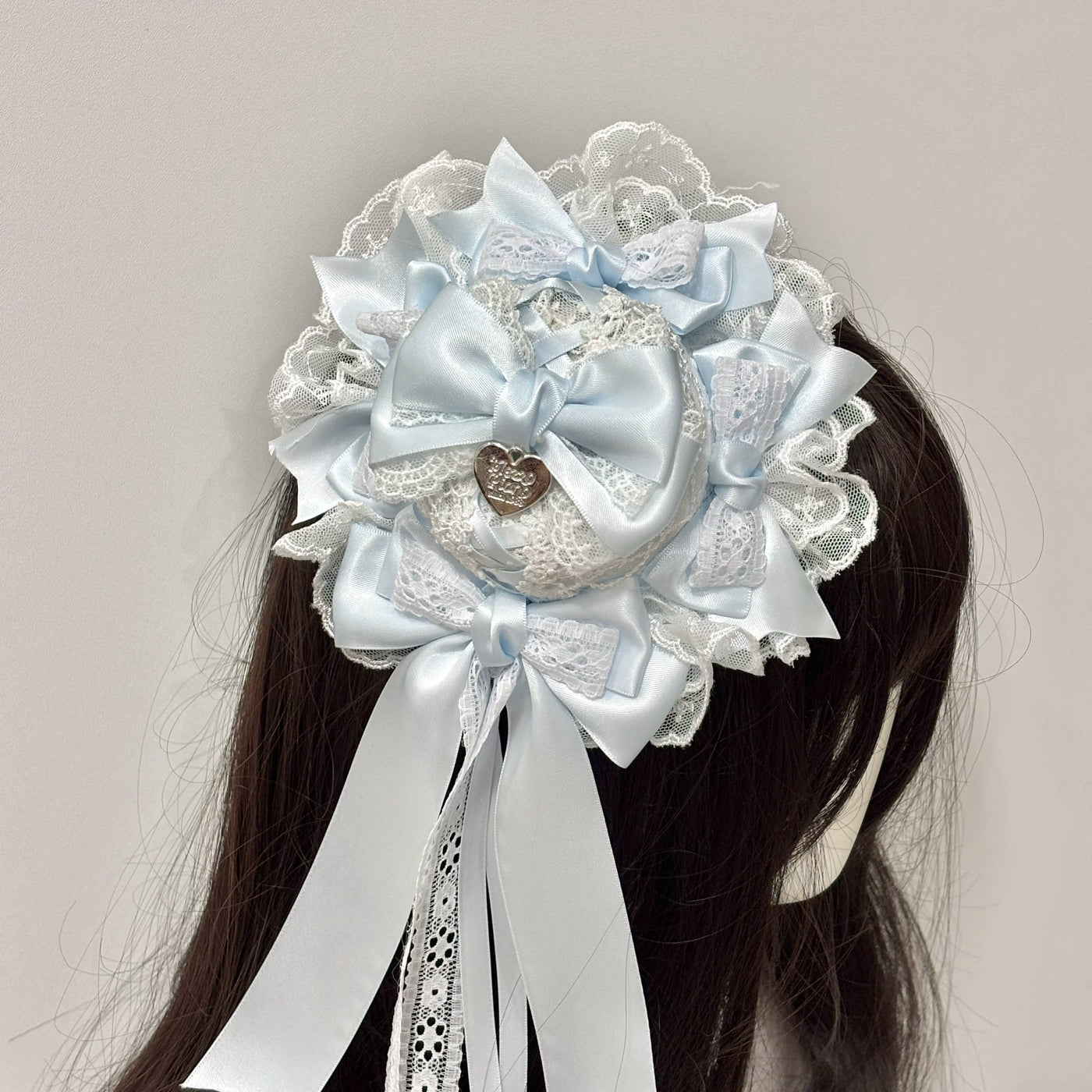 Cat Tart - Pastel Mini Top Hat - Mini Top Hat with Layered Bows