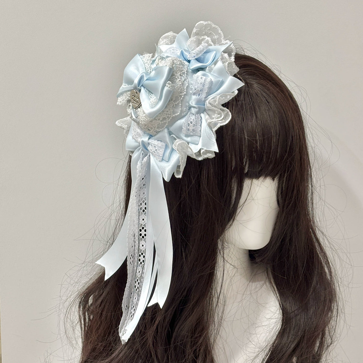 Cat Tart - Pastel Mini Top Hat - Mini Top Hat with Layered Bows