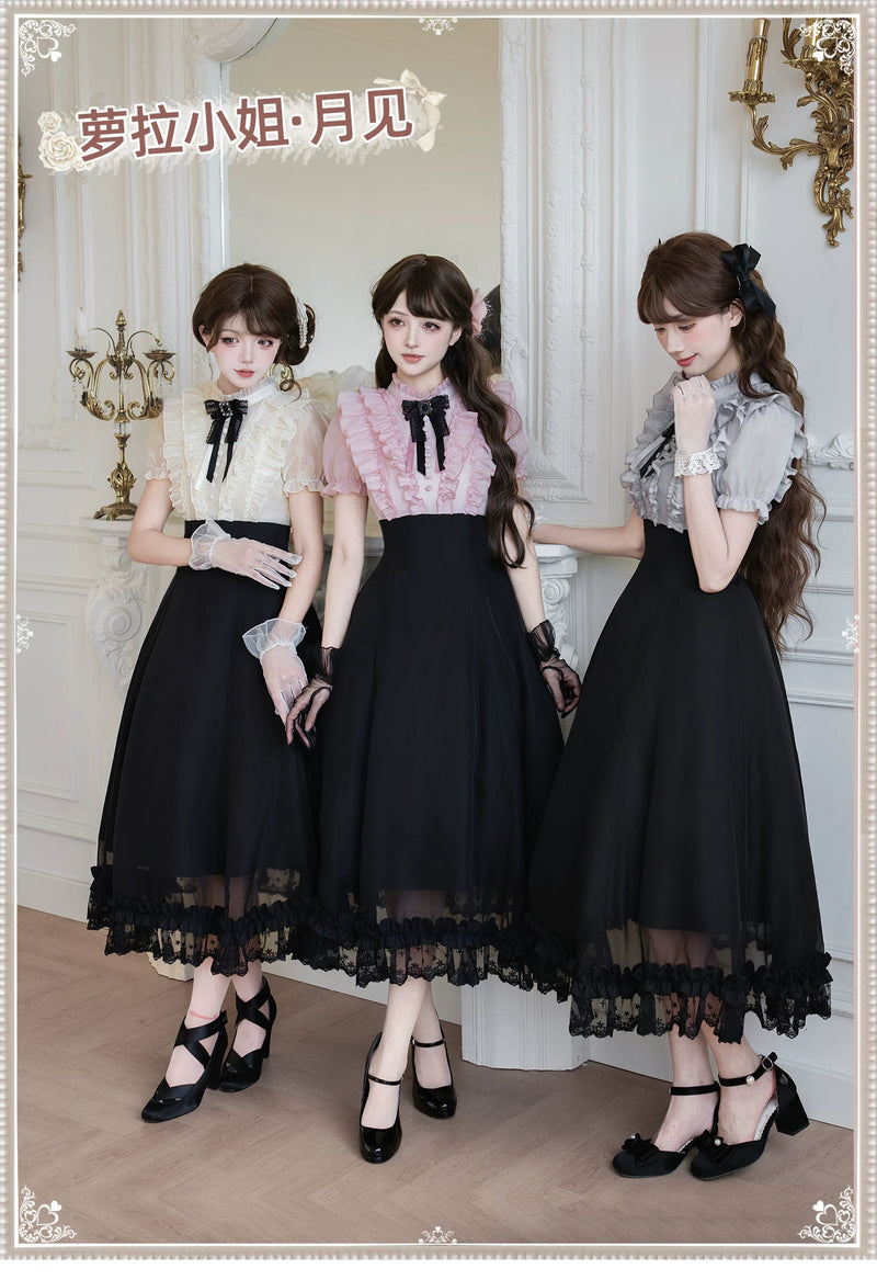 With PUJI - Miss Laura: Moon Viewing - Lolita OP Dress detail view 6
