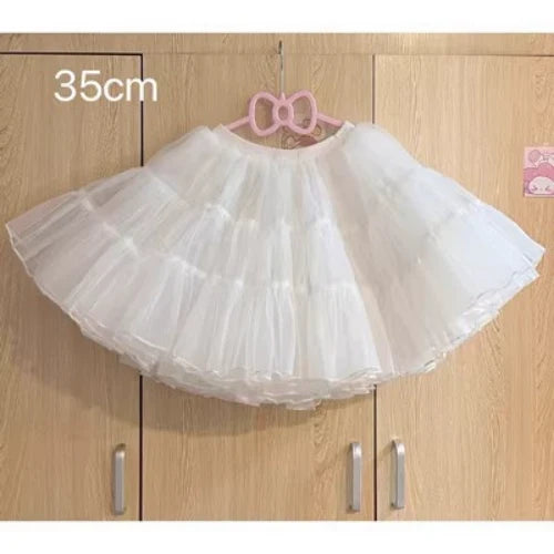 Sweet Layered Cake - Sweet Lolita JSK with Detachable Apron 35cm petticoat Only S