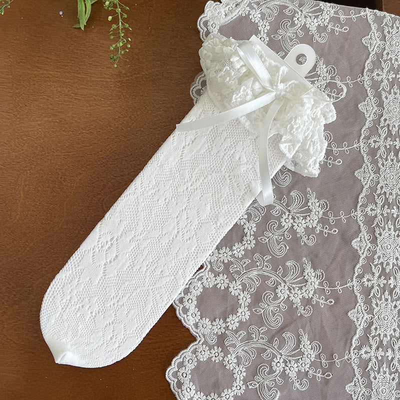 WAGUIR - French Style Lolita Socks Mid-calf - Lace Socks Socks
