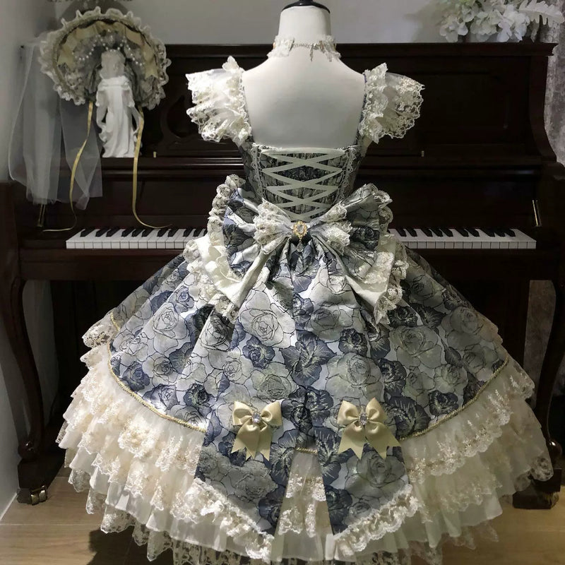 Confession Sweetheart - Gilded Waltz - Sweet Lolita jumper skirt