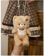 (Jointed Doll Body Crossbody Bag) Little Bear Guli Lolita-Medium + Beaded Chain