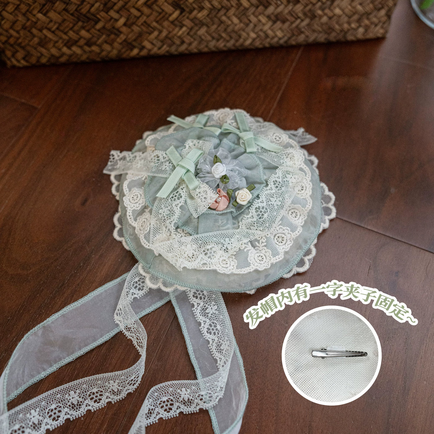 Glazed Spring Mirror - Embroidered Doll-Style JSK Dress Set - detail view 11