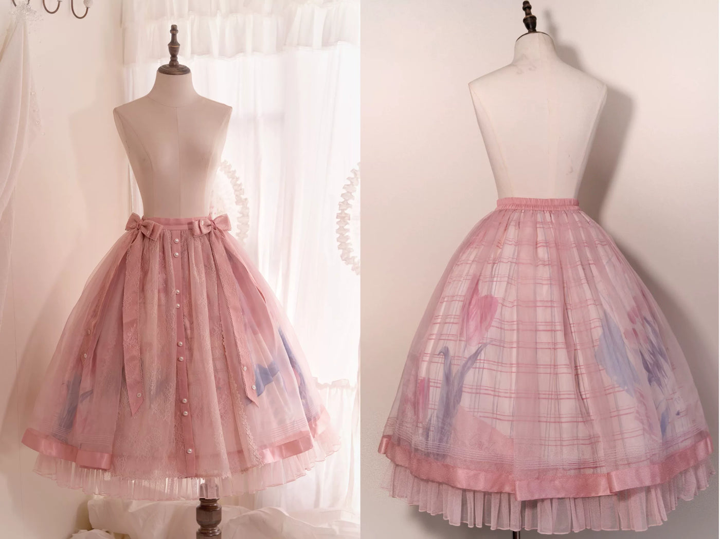 tonight - The Second Letter to You - Top or Skirt with Tuck Pleats or Tulle Overlay