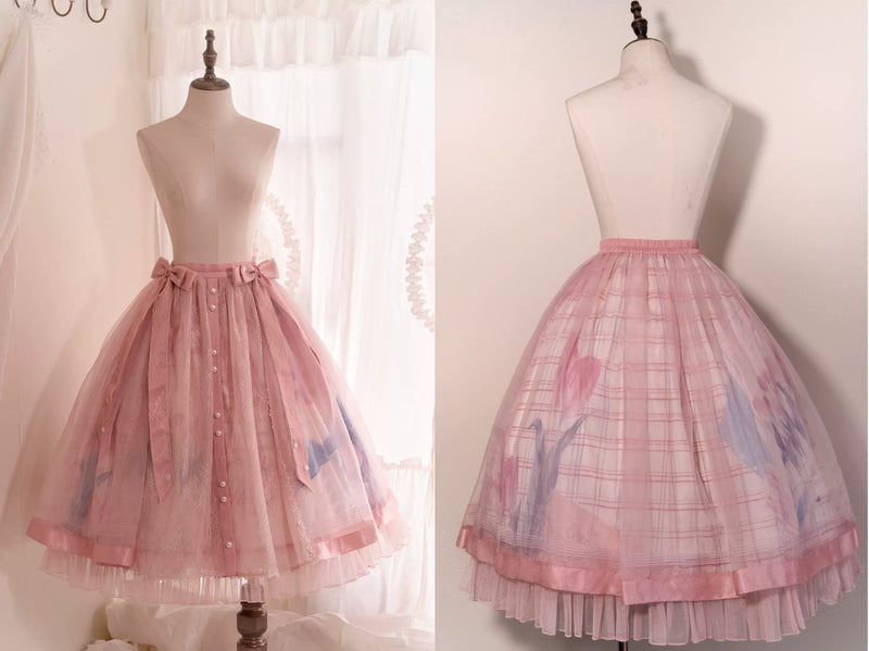 tonight - The Second Letter to You - Top or Skirt with Tuck Pleats or Tulle Overlay