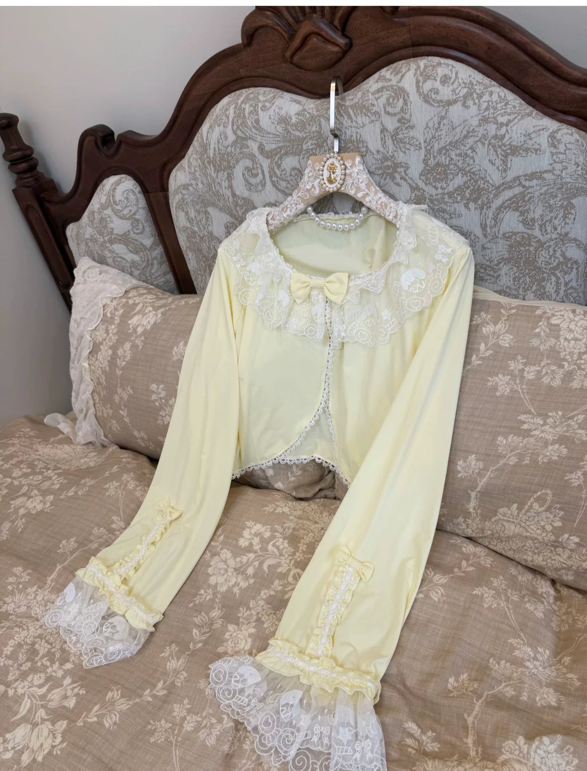 Star Fantasy - Rainbow Sorbet - Long-Sleeve Inner Layer Top with Lace Collar
