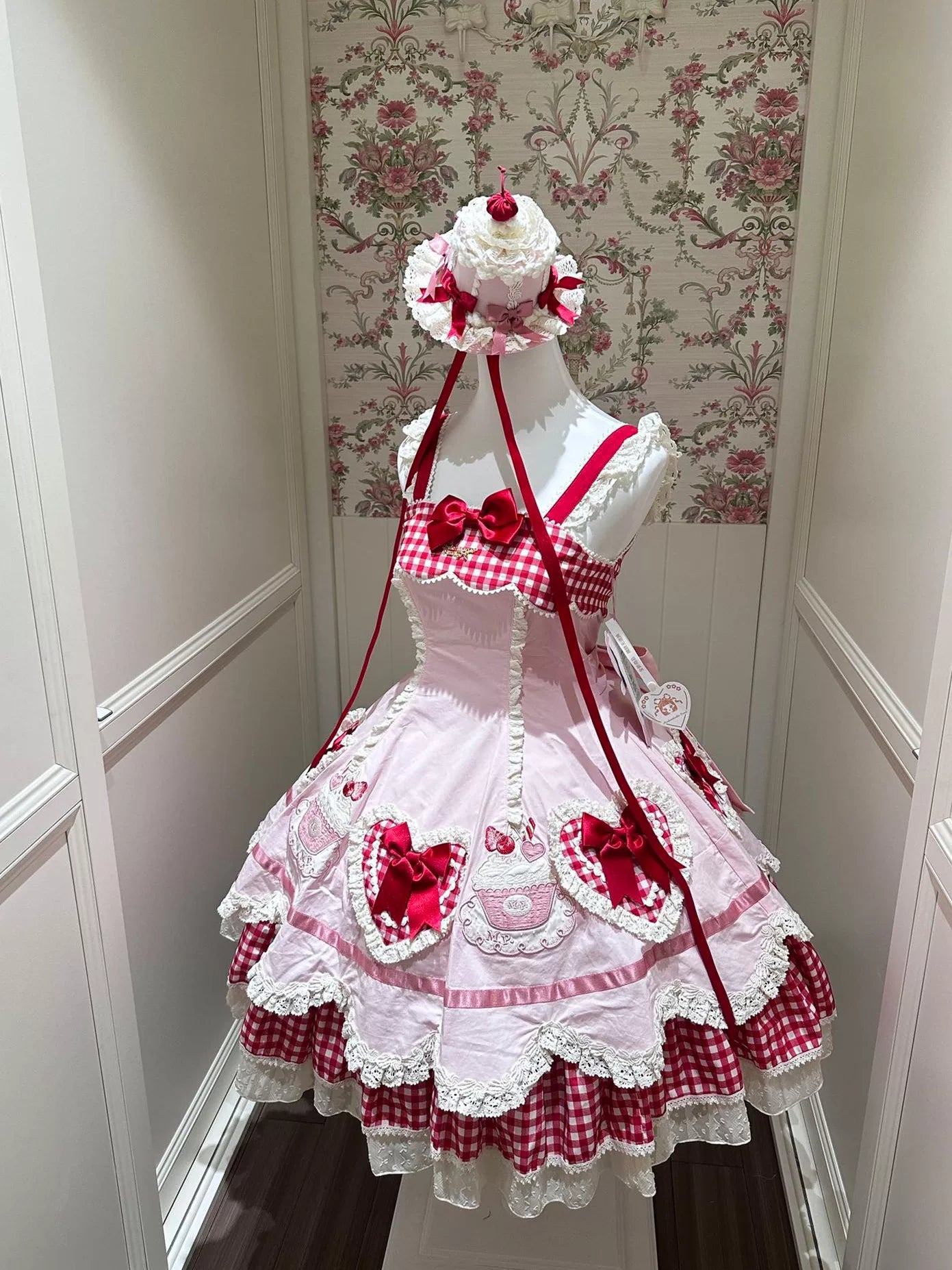 White Sugar Girl - Sweet Lolita Cake-Style Princess Dress - Pink