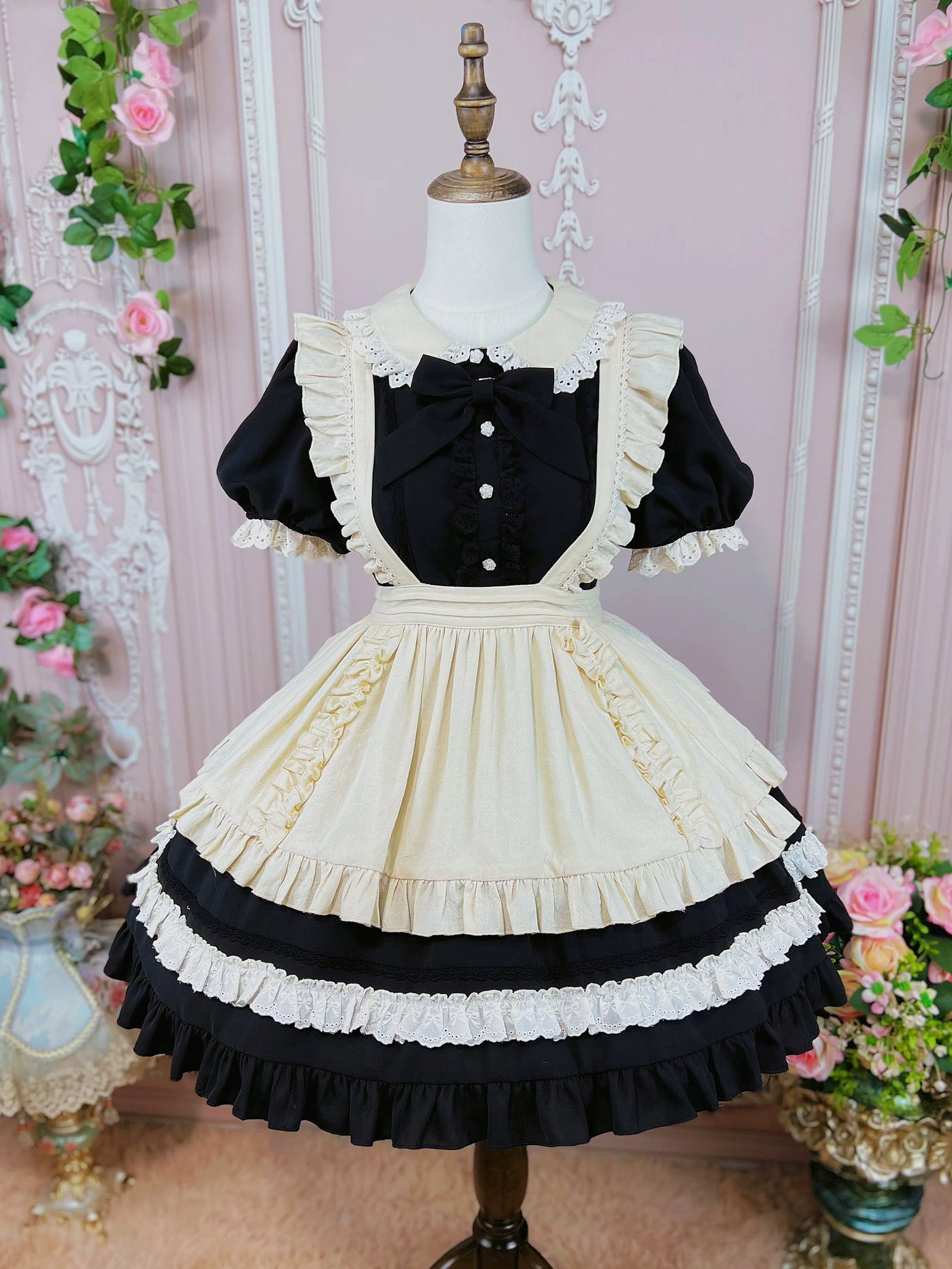 DMFS Lolita - DMFS - Piaget Servant / Maid Lolita OP Dress Vintage Lolita Dress