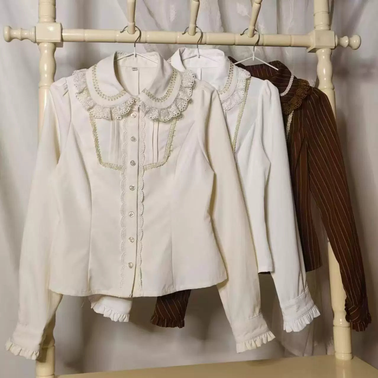 Sweetheart Dream Machine - Perfect Breakfast - Embroidered Bow or Long-Sleeve Blouse Options