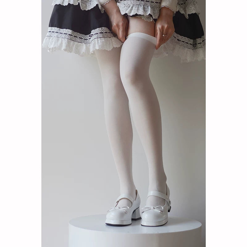 roji roji - Velvet Over-the-Knee - Over-the-Knee Socks with 80D and 60D Options