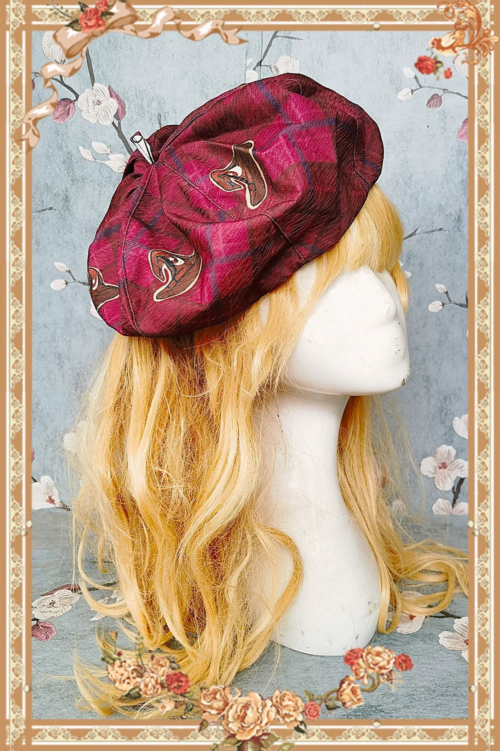 Infanta~Sweet Lolita Accessories Bonnet KC Socks Beret Red Beret 37488:560958