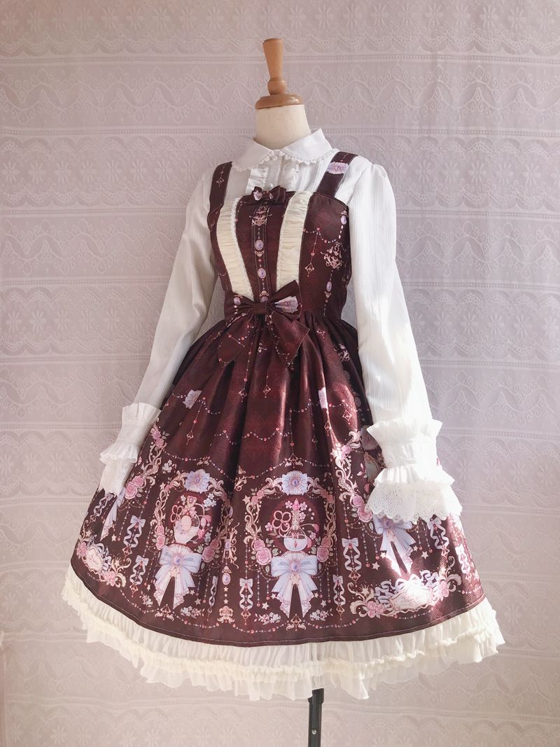 Yilia - Sweet Printing Winter Lolita JSK - Dress JSK Dress