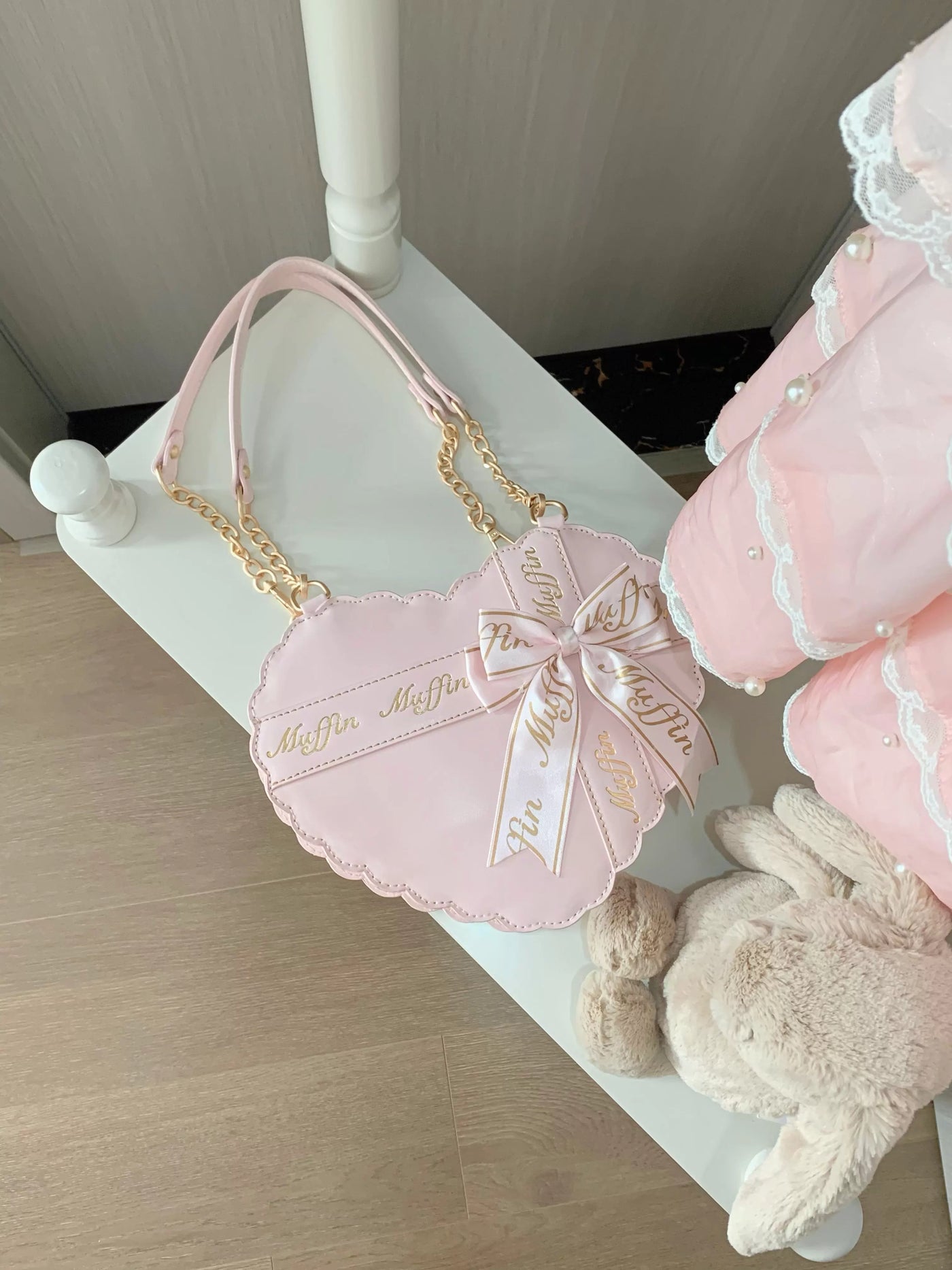 Sweet Lolita Heart Bow Bag Lolita accessory product view