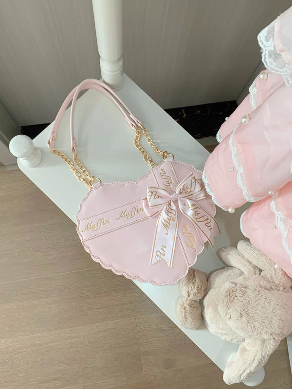 Sweet Lolita Heart Bow Bag Lolita accessory product view