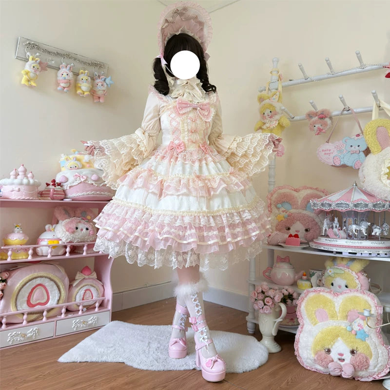 Lady Han Star Love Song Bridal JSK dress by Lolita Fetch featuring celestial star patterns and elegant bridal design.