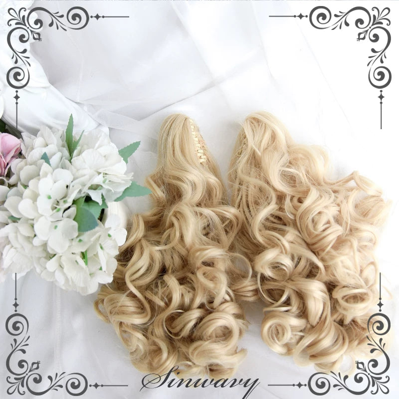 Sinwavy platinum blonde doll curl ponytail wig - view 9