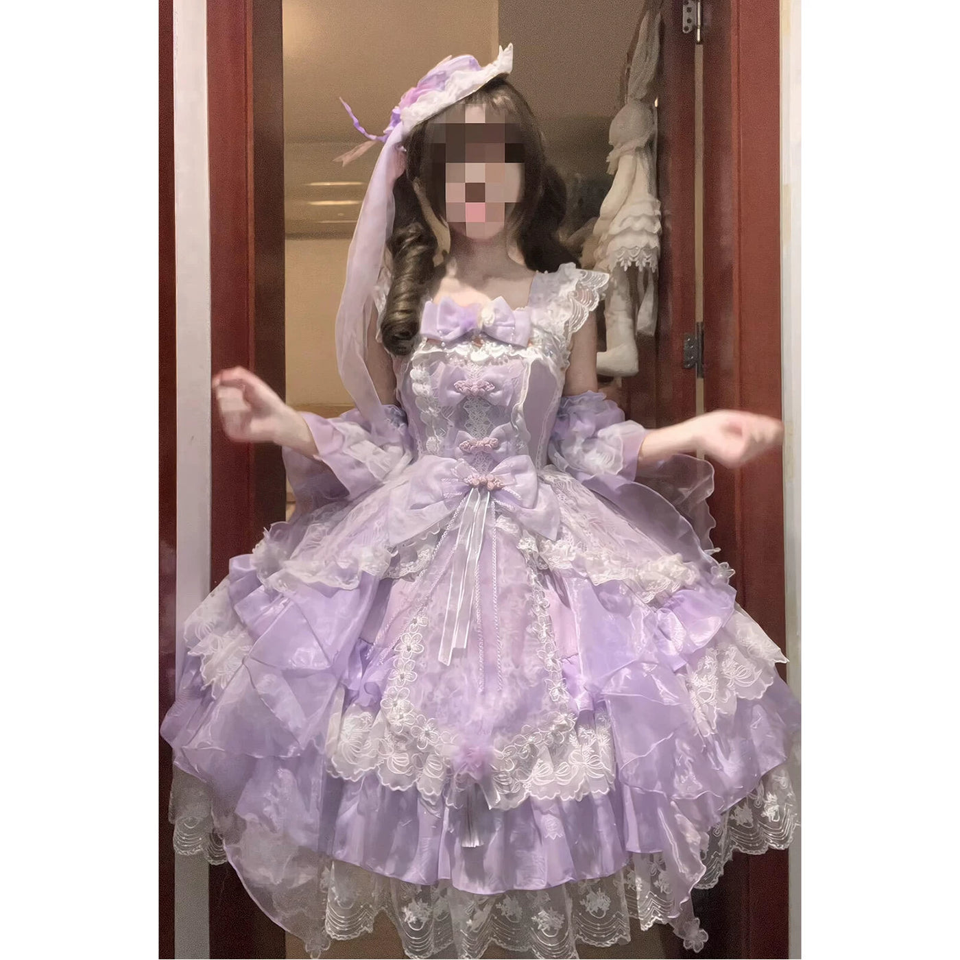 Creamy - Purple Princess - JSK with Layered Ruffles