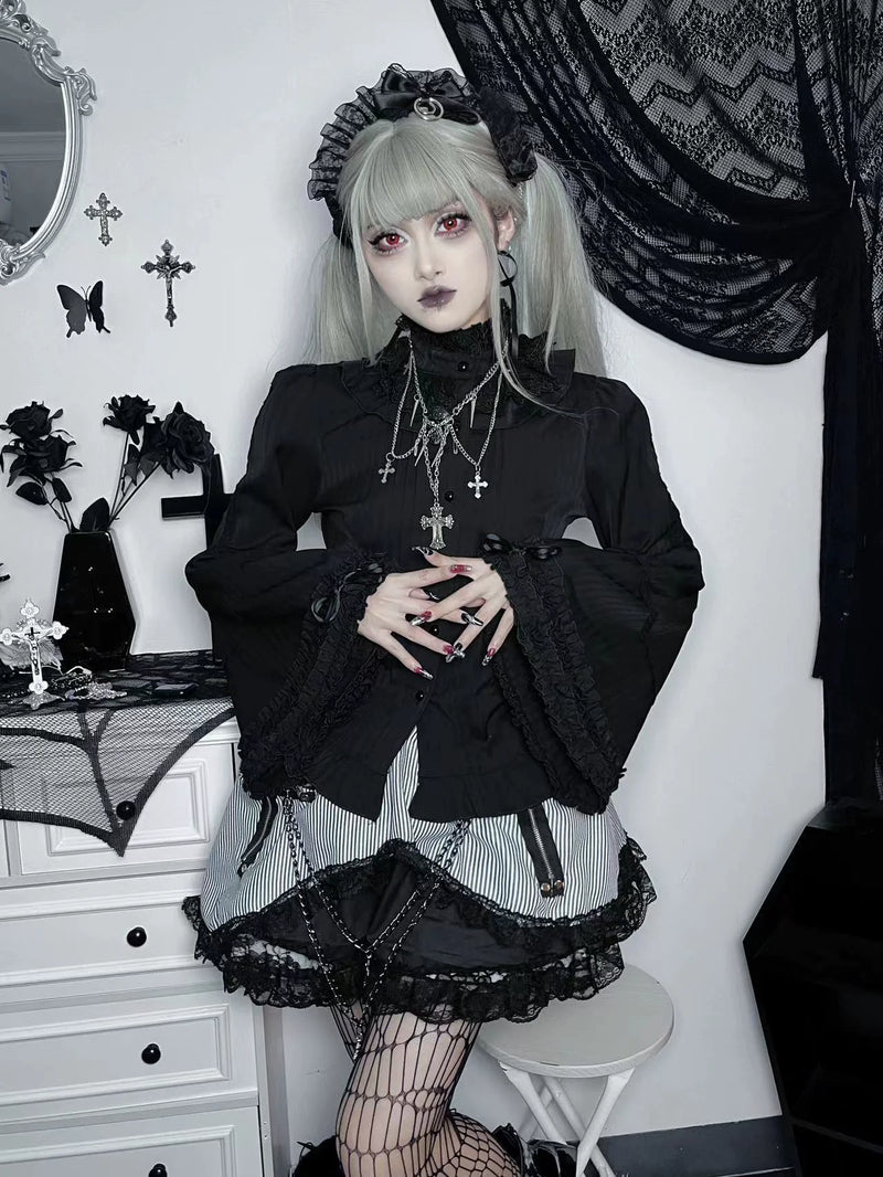 DMFS Lolita - Ever-Changing Enchantress - Classic Lolita Blouse, Tightening Hime Sleeve