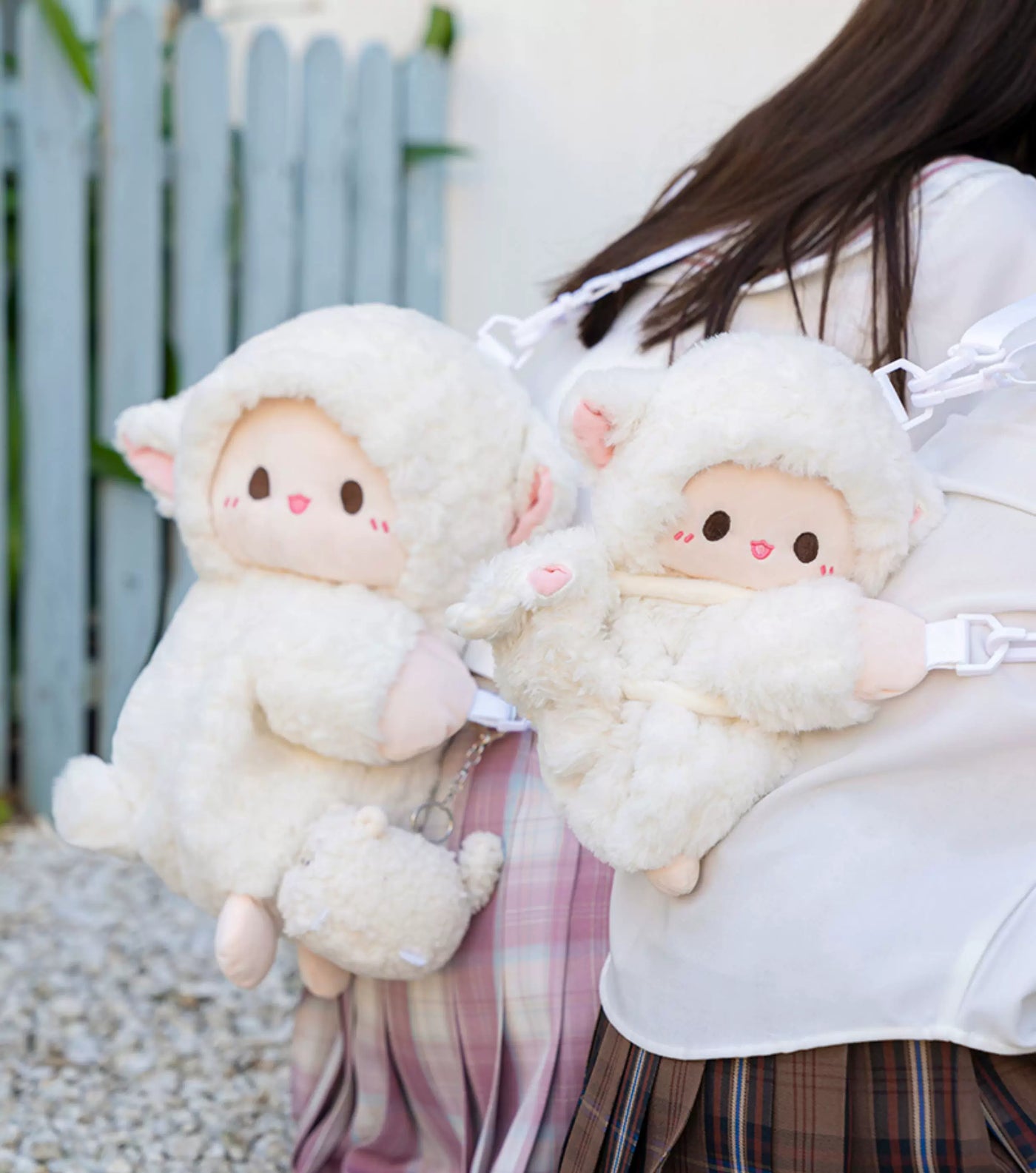 LambGuli - Little Sheep Flop - Plush Bag with a Lying Animal Silhouette