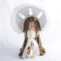B013-White formal hat