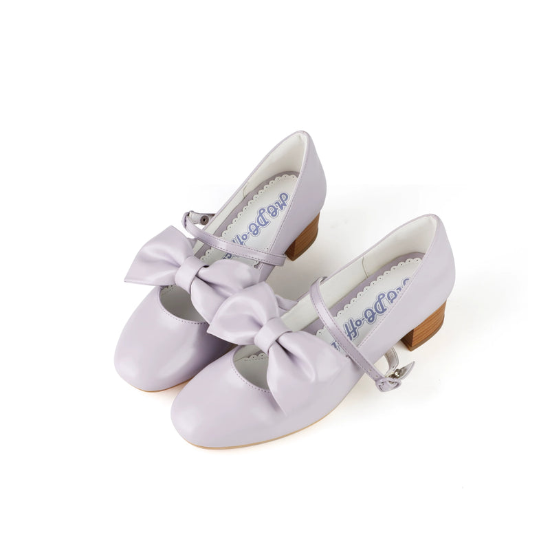 MODO Afternoon Tea Large-Bow Lolita Mary Janes – Light Purple – view 10