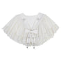 S / white thin shawl