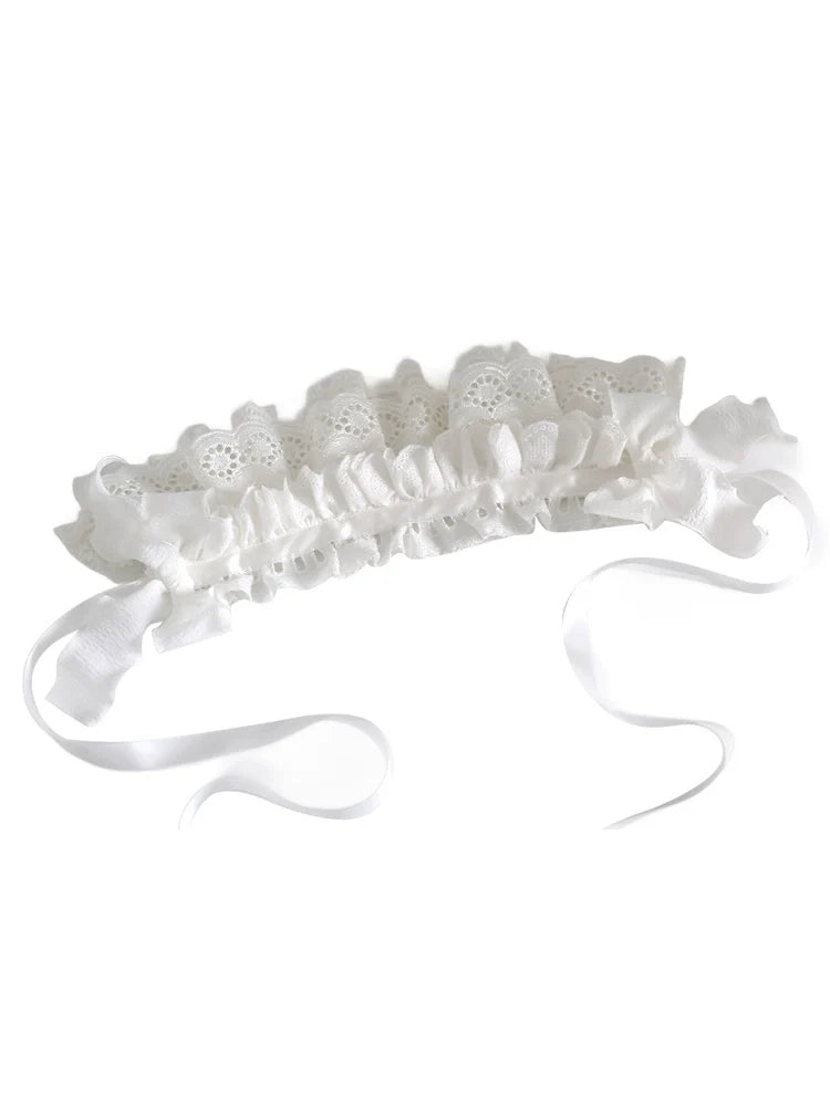 Xiaogui - Doll-Like Lace Lolita Hairband - Headwear