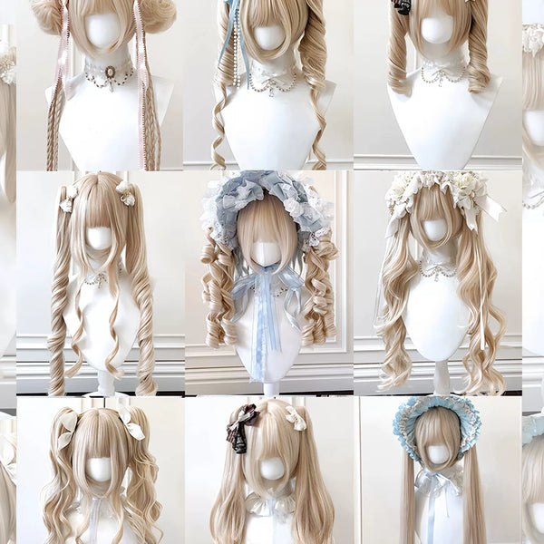 Sinwavy Bubble Gum beige twin-tail wig pieces - view 1
