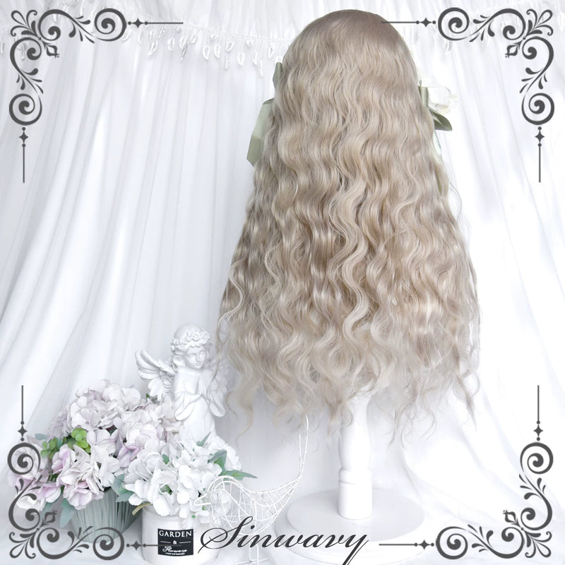 Sinwavy light flax-beige wool-curl Lolita wig - view 5