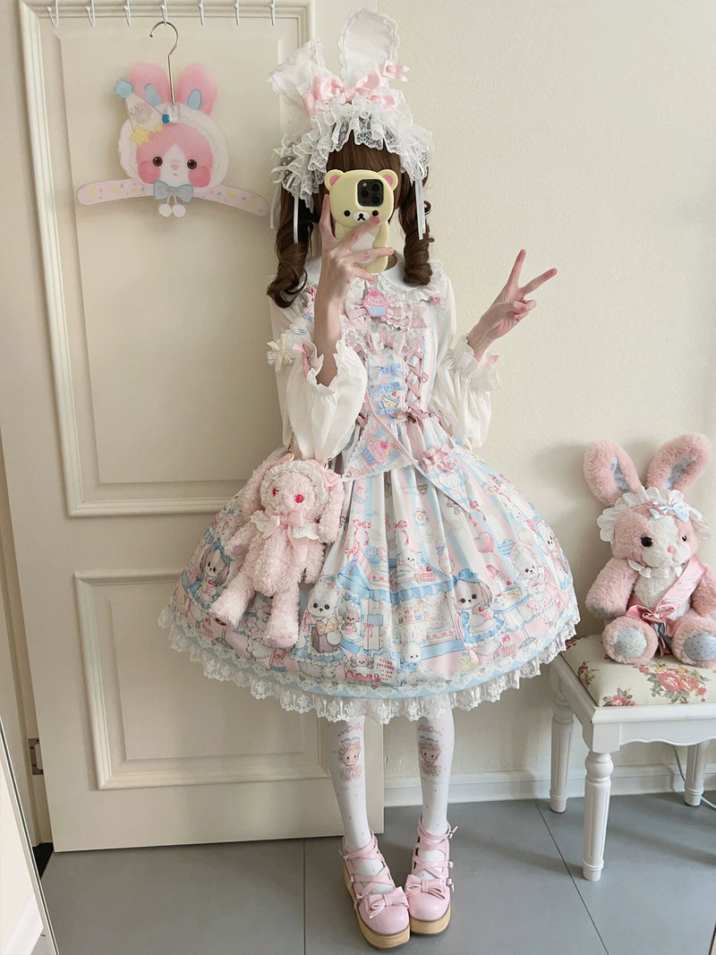 Hanguliang Sweet Tea Party Sash JSK Dress