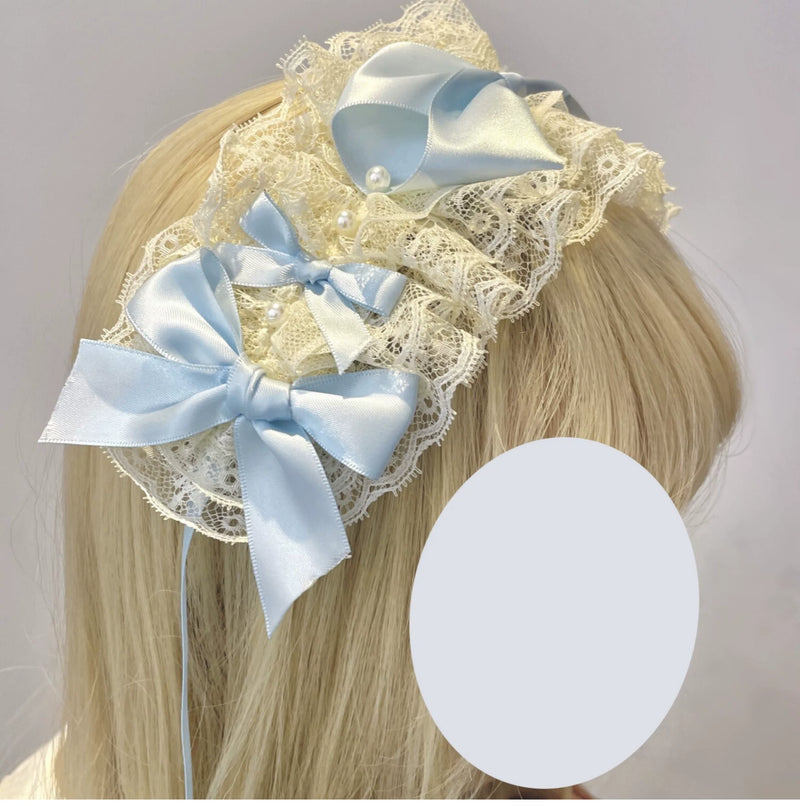 Pumpkin Planet - Antique Ribbon - Ribbon-Edged Headwear with Bow Details